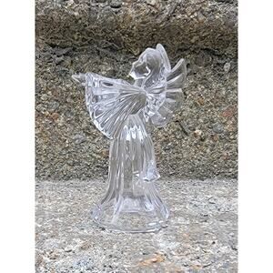 Marquis WATERFORD German Clear Crystal Glass Angel Mini Taper Candle Holder
